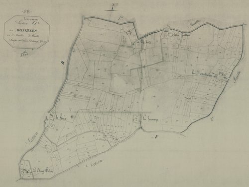 Section G, les Monvilles, feuille 3.