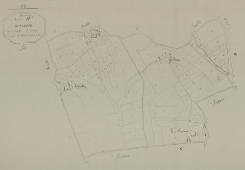 Section H, Sonnette, feuille 1.