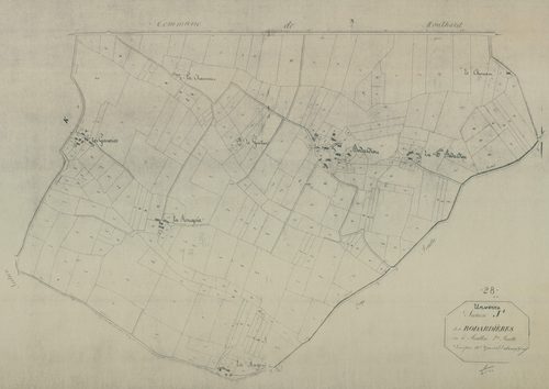 Section J, les Bodardières, feuille 1.