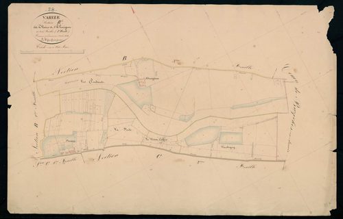 Section B, Varize et Elumignon, feuille 2 / Terminée sur le terrain par Monsieur Tissot, Géomètre secondaire.