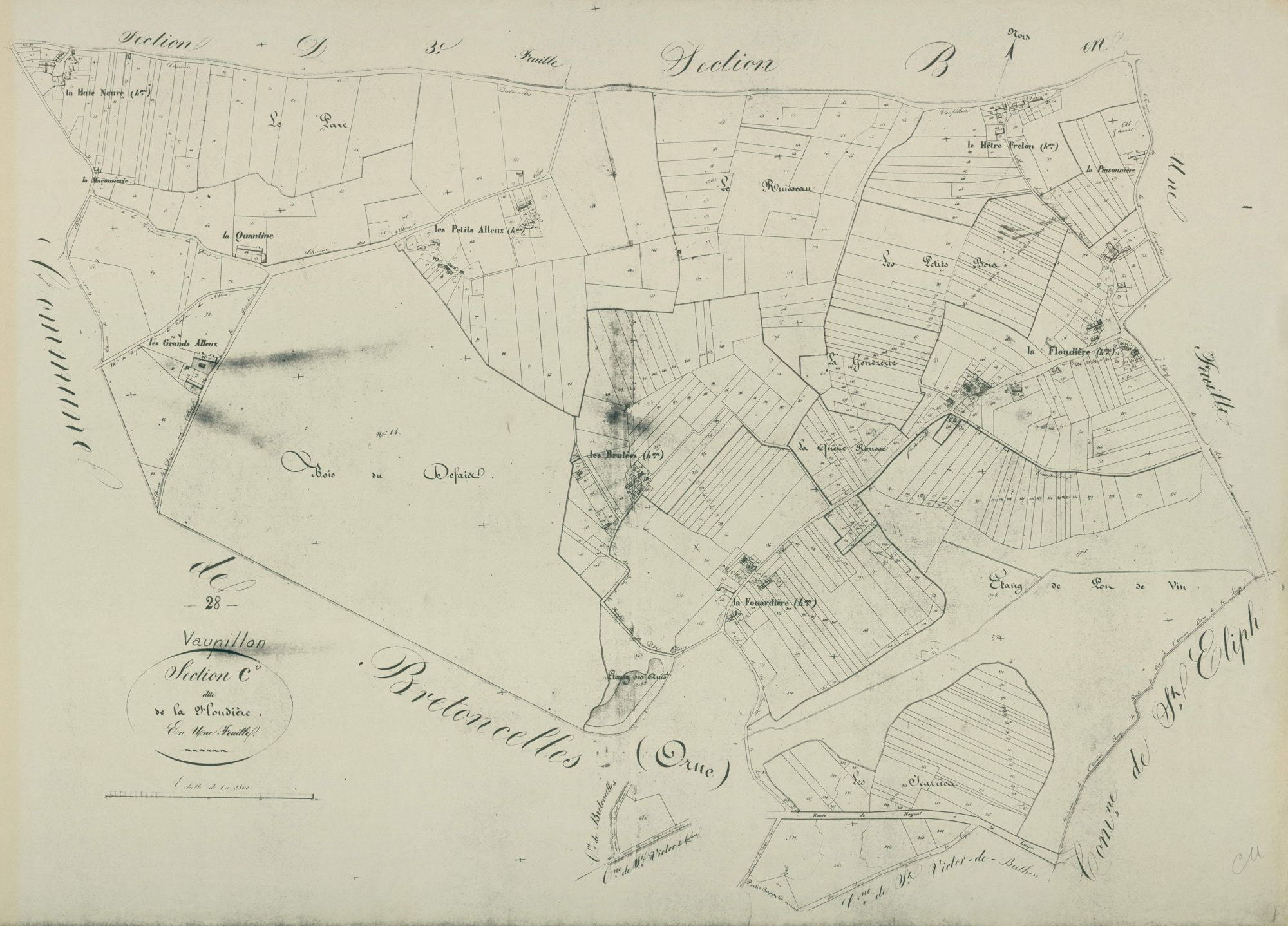Section C, la Floudière, en une feuille.