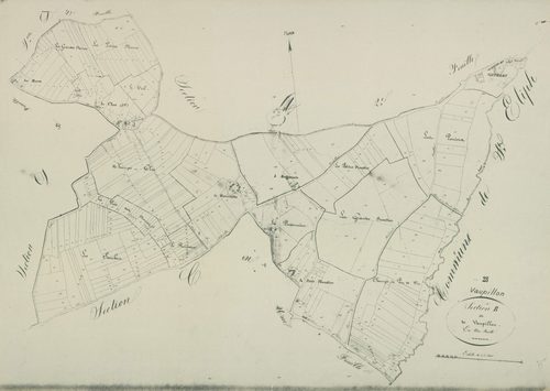 Section B, Vaupillon, en une feuille.