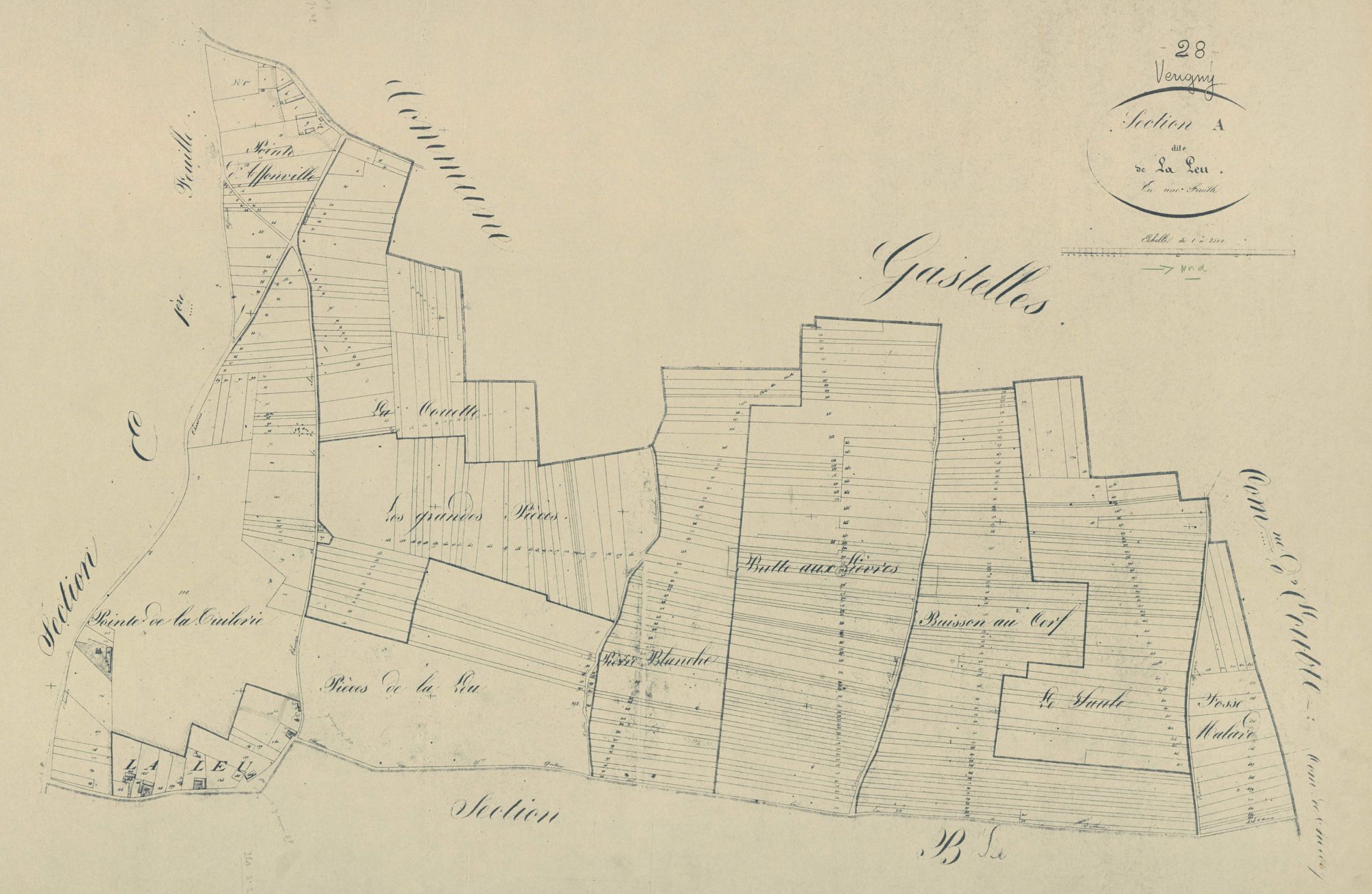 Section A, la Leu, en une feuille.