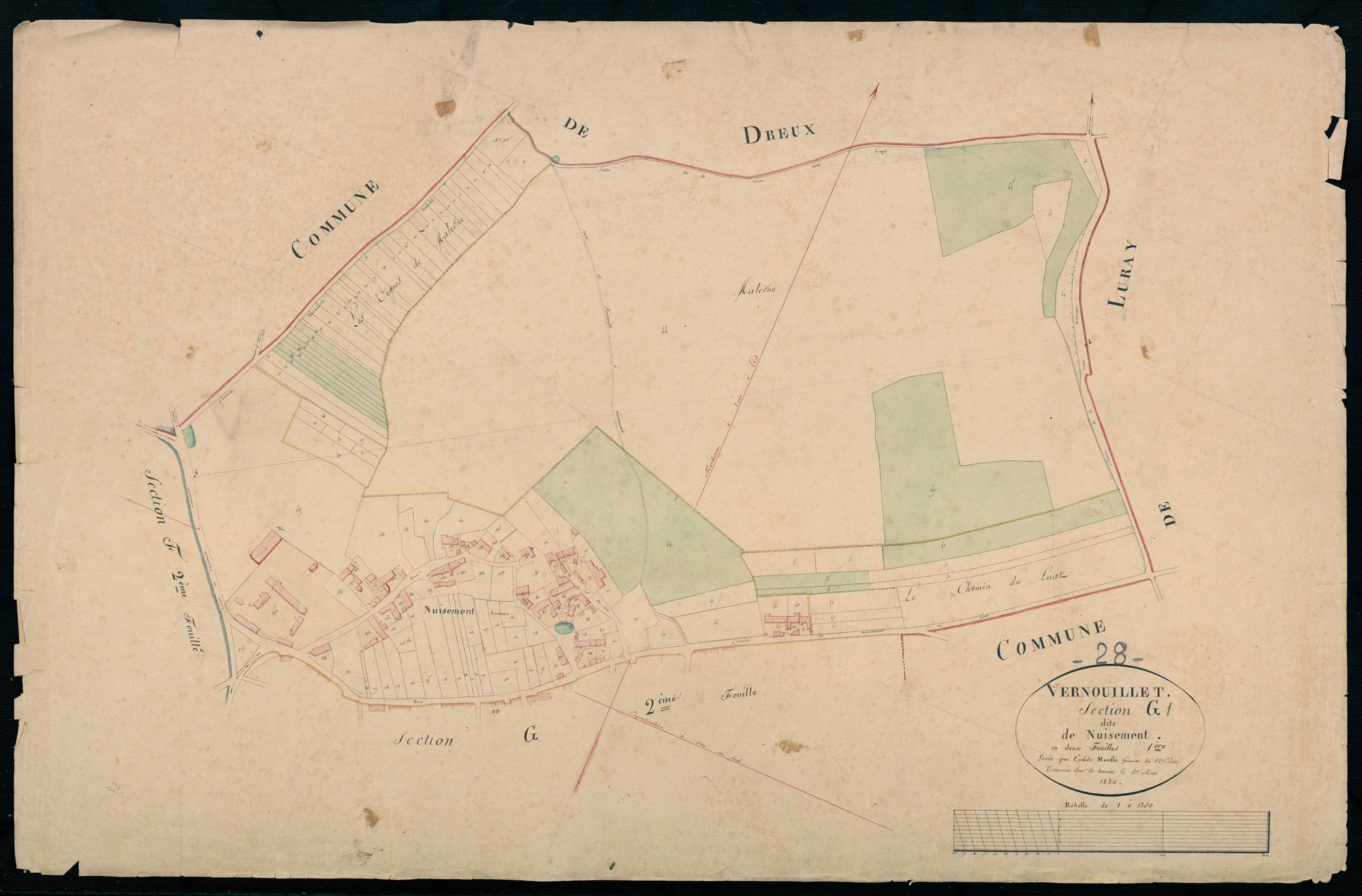 Section G, Nuisement, feuille 1.
