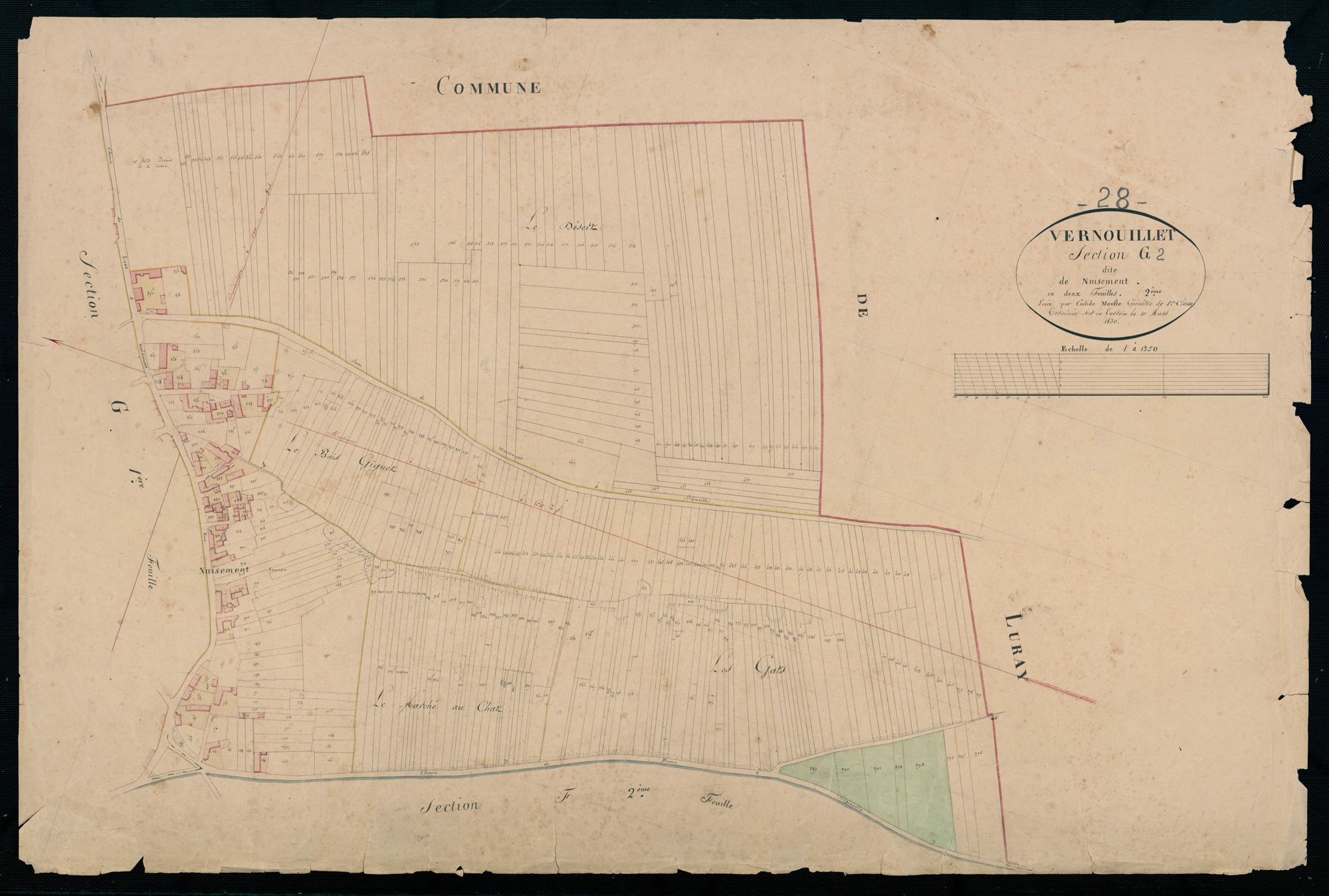 Section G, Nuisement, feuille 2.
