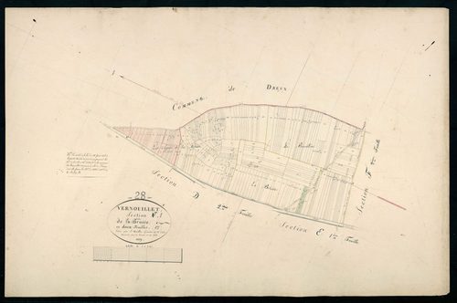 Section F, la Brosse, feuille 1.