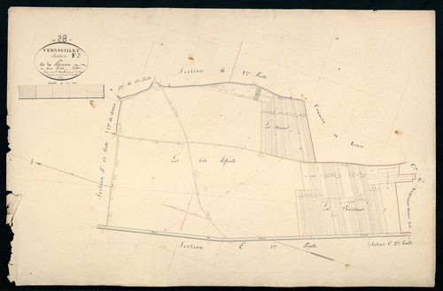 Section F, la Brosse, feuille 2.