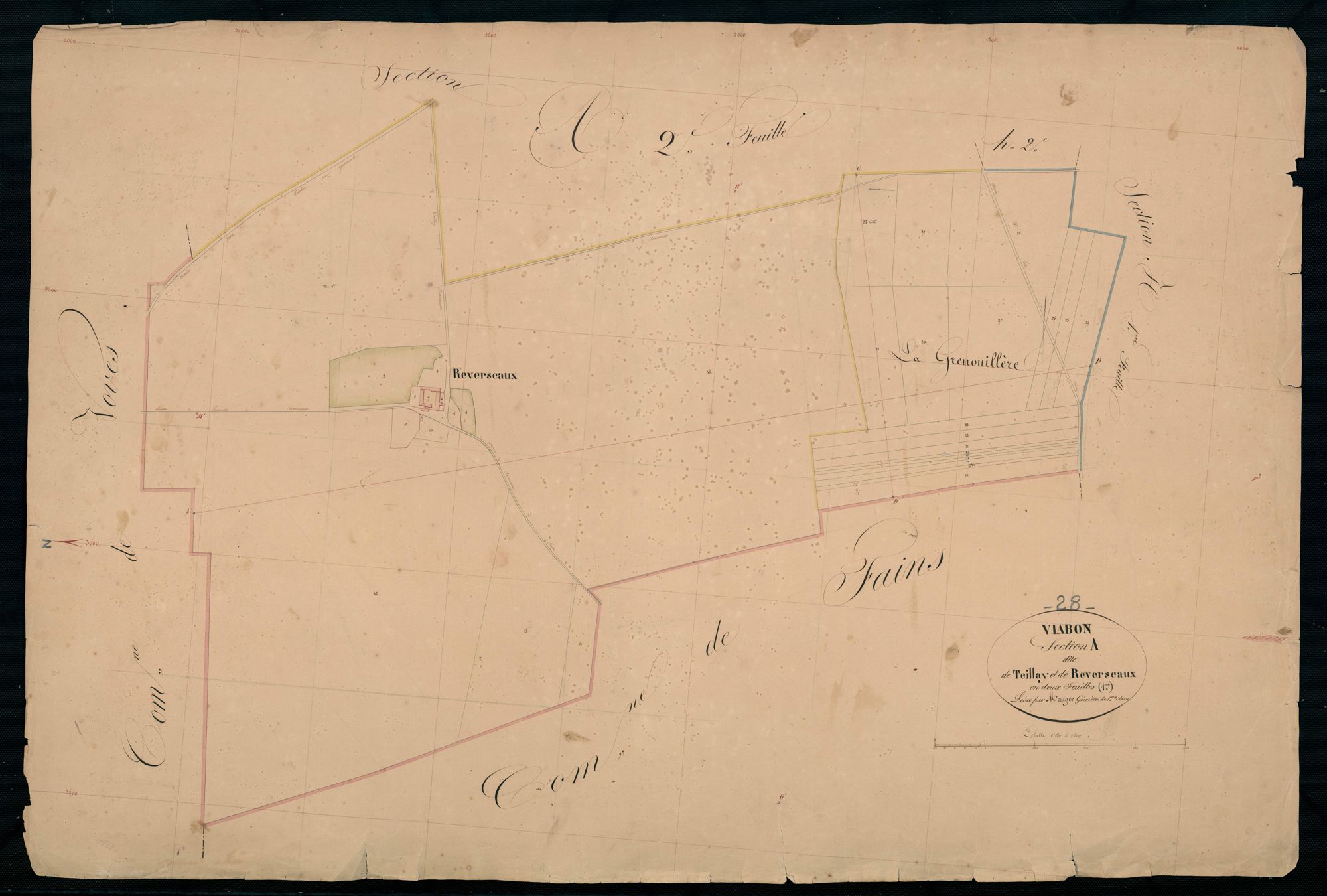 Section A, Teillay et Reverseaux, feuille 1.