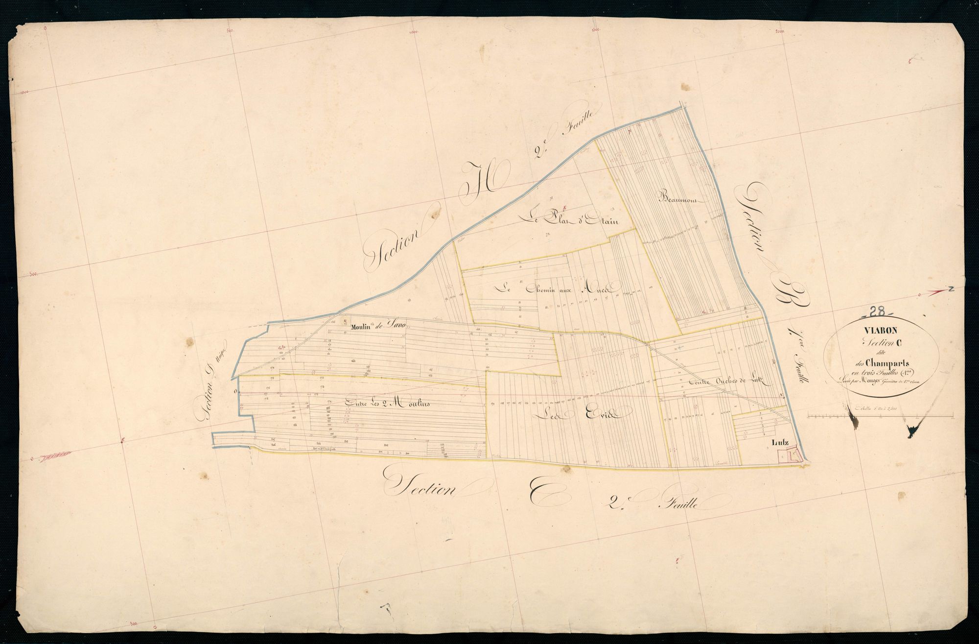 Section C, les Champarts, feuille 1.