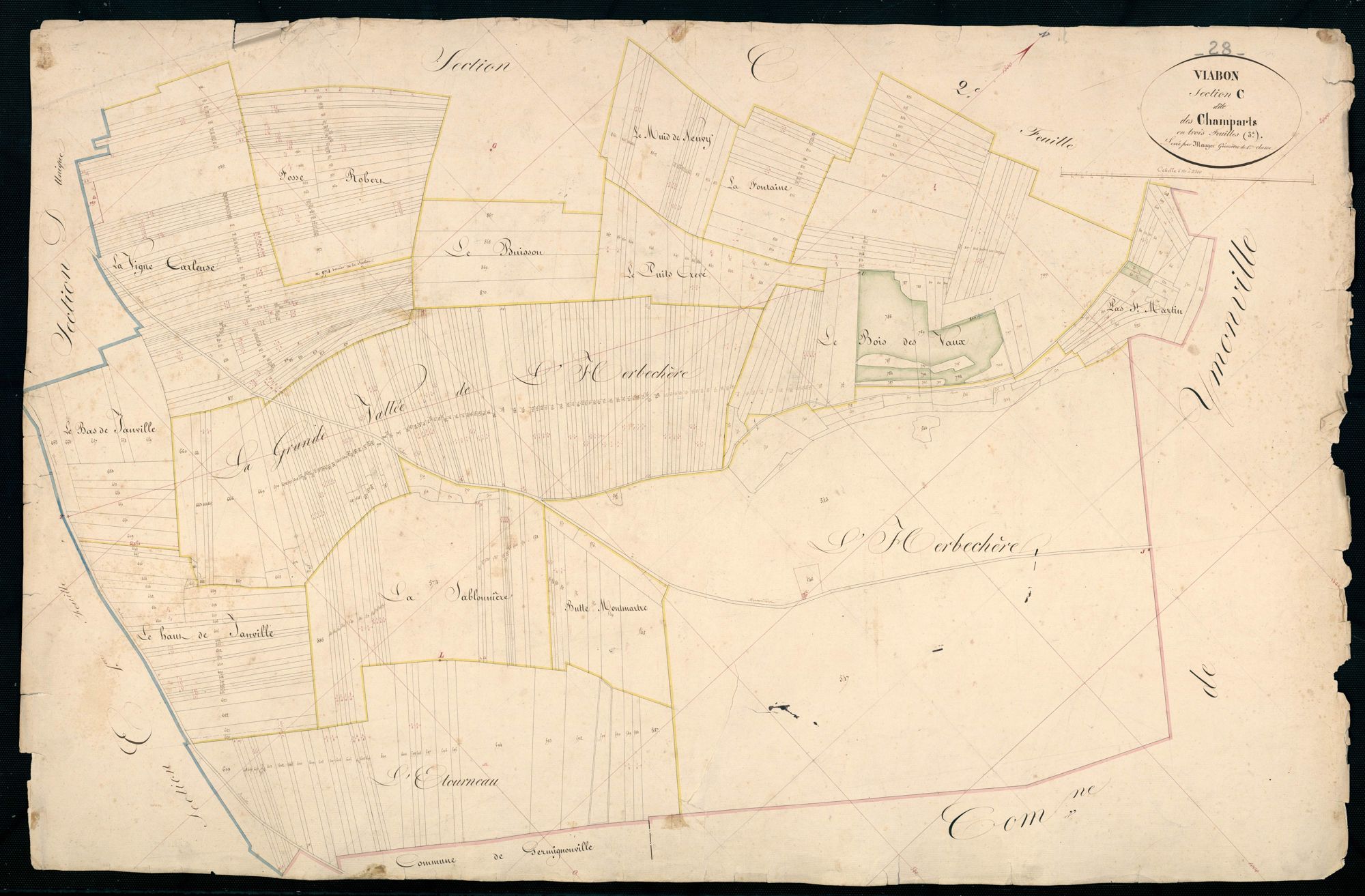 Section C, les Champarts, feuille 3.