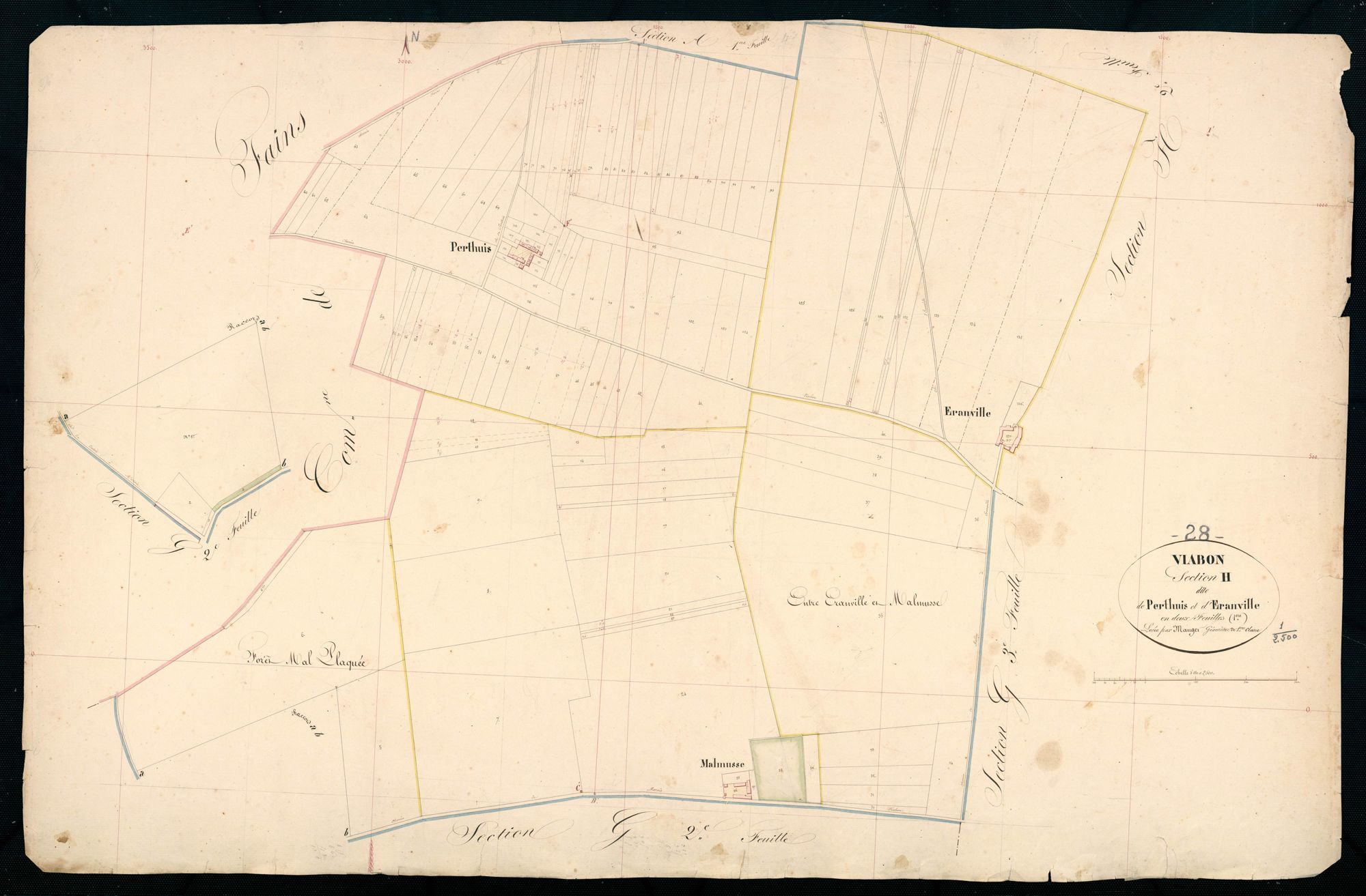 Section H, Perthuis et Eranville, feuille 1.