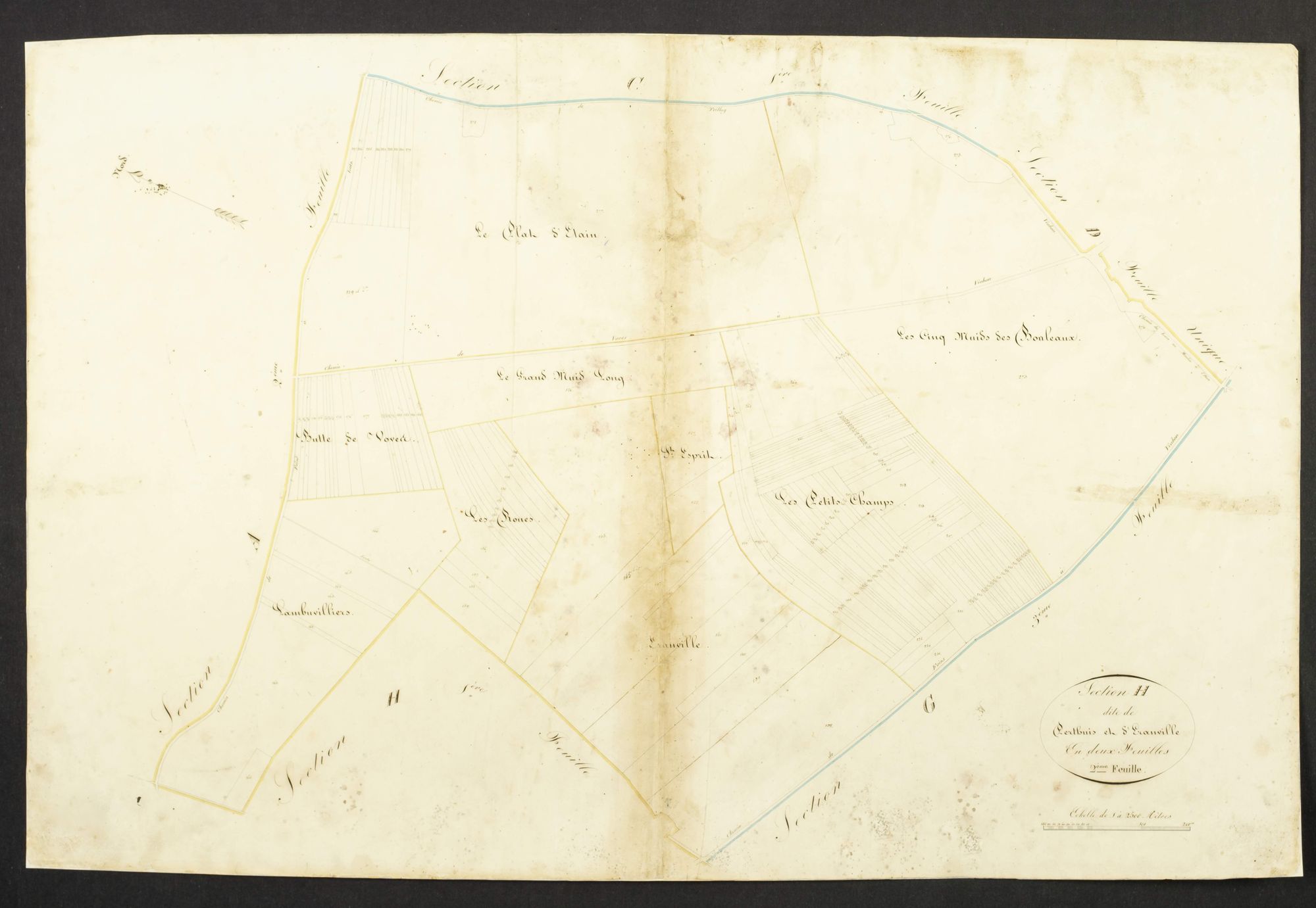 Section H, Perthuis et Eranville, feuille 2.