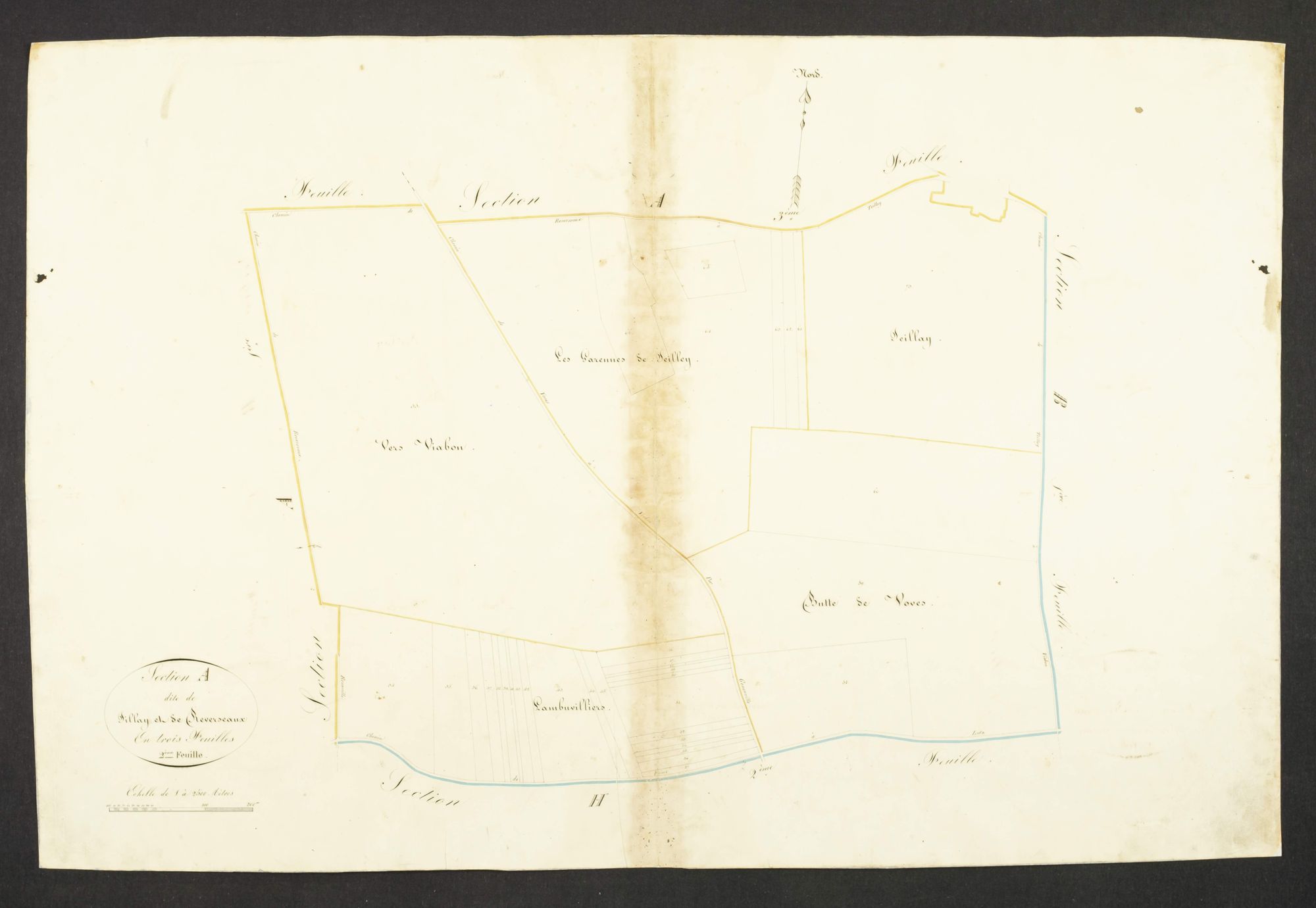 Section A, Teillay et Reverseaux, feuille 2.