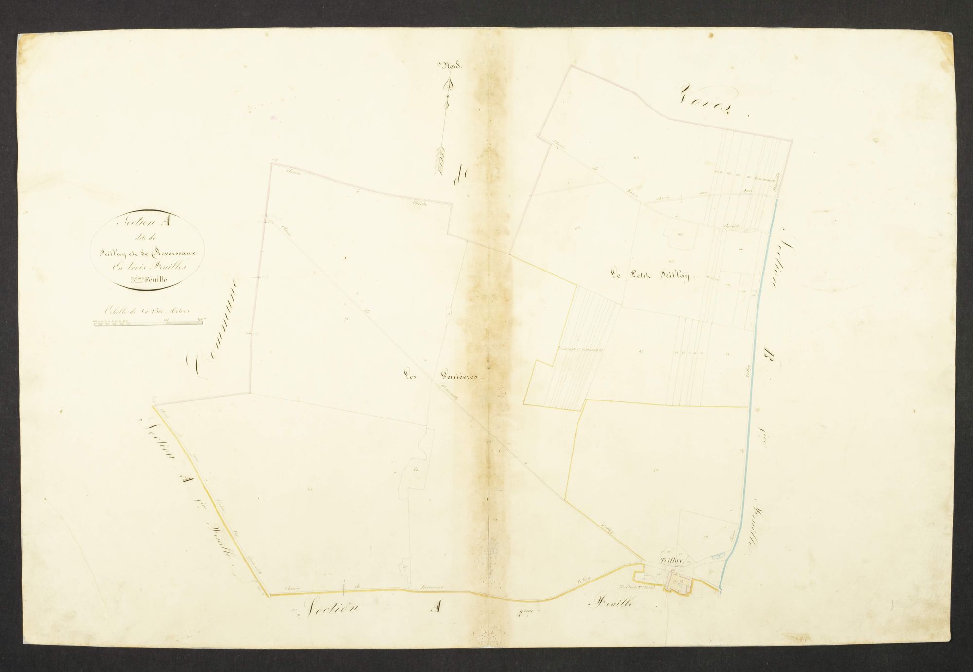 Section A, Teillay et Reverseaux, feuille 3.