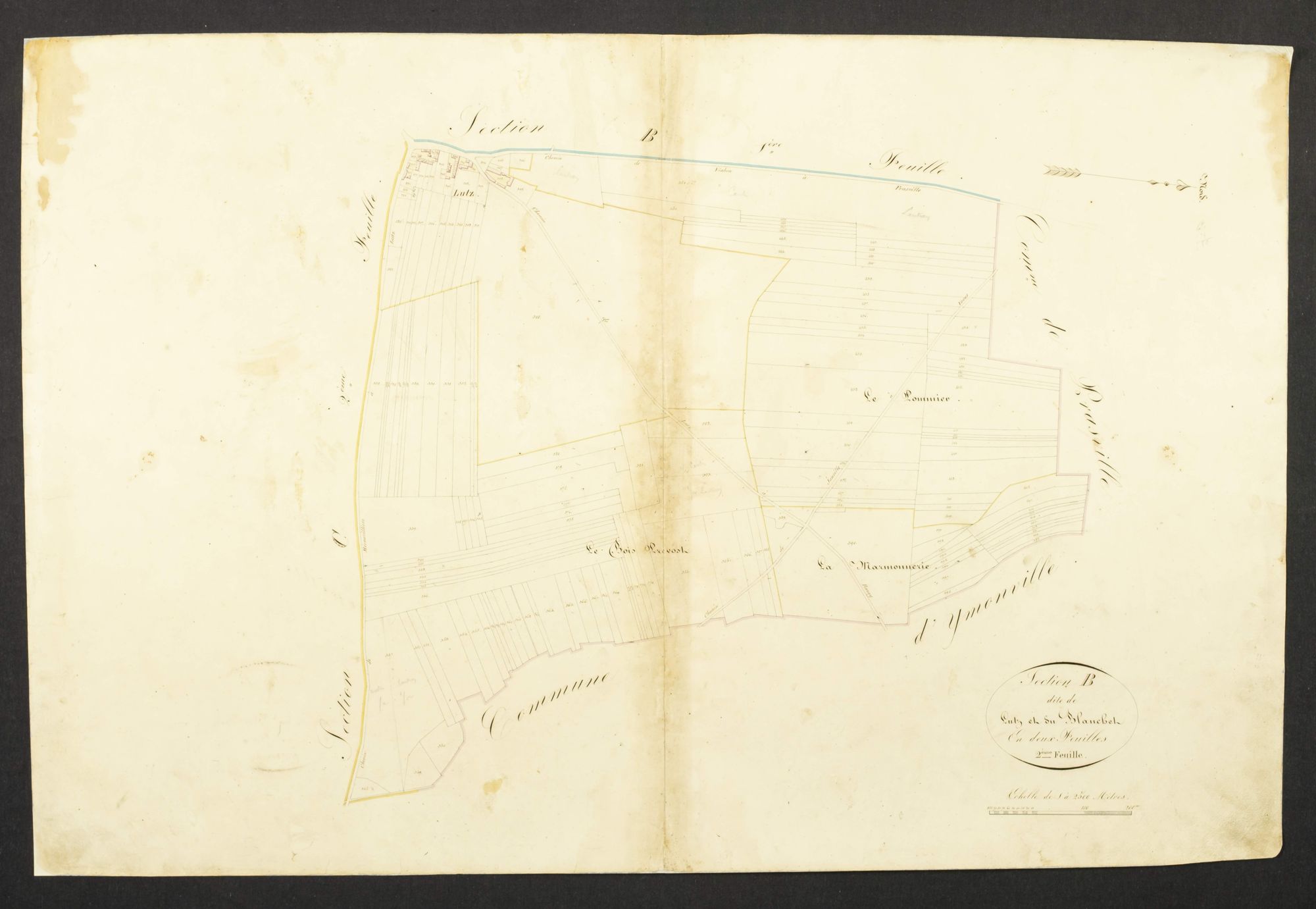 Section B, Lutz et Blanchet, feuille 2.