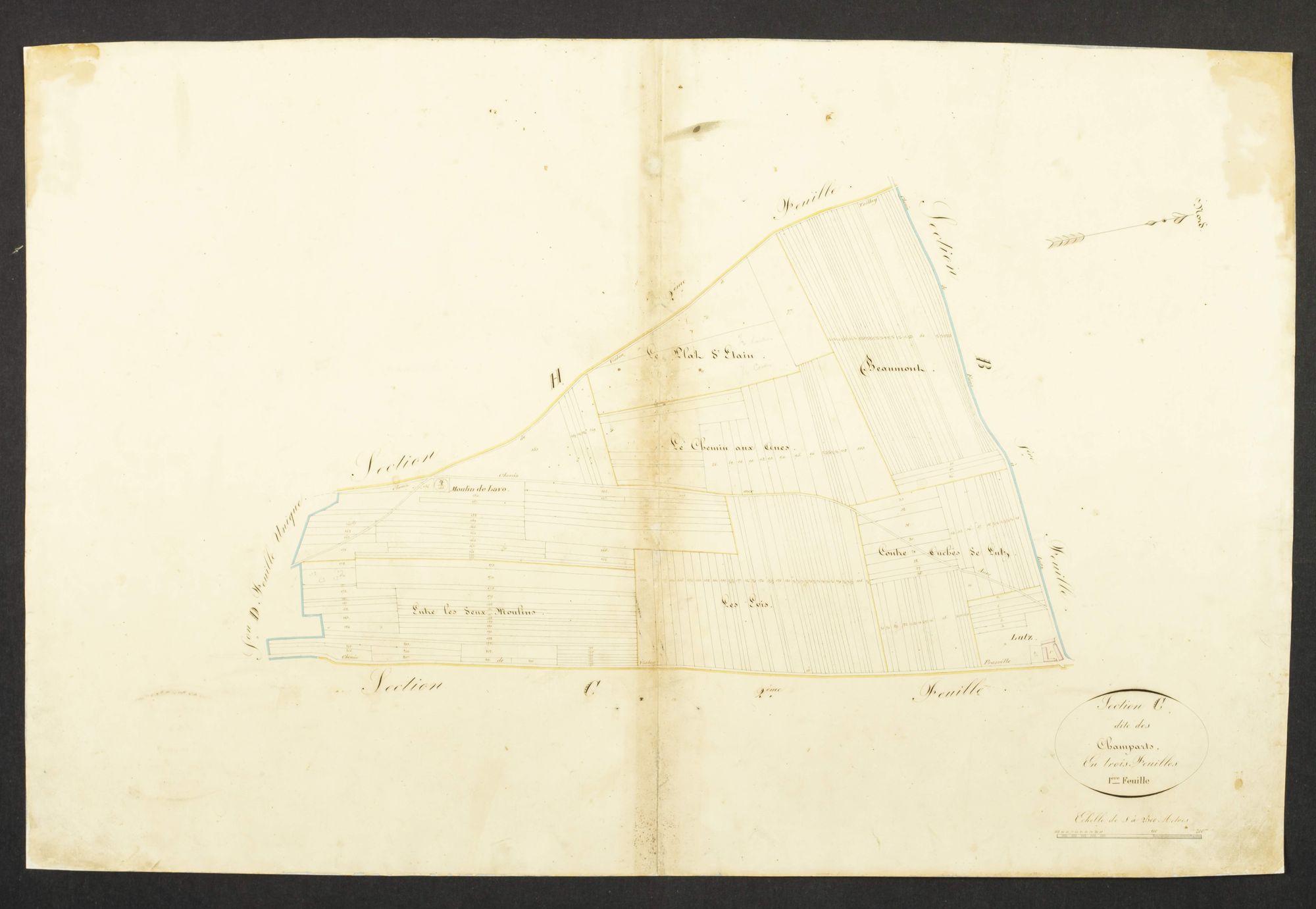 Section C, les Champarts, feuille 1.