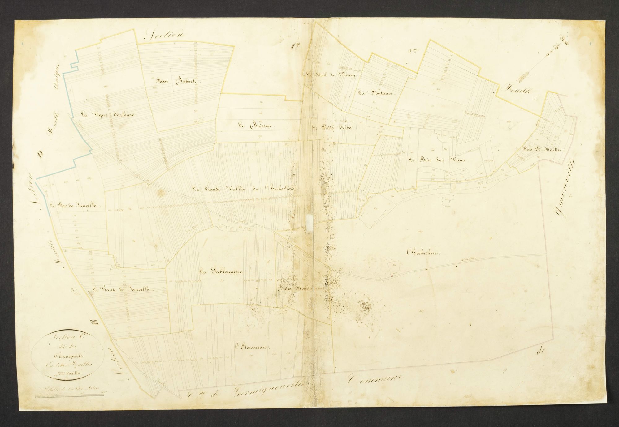 Section C, les Champarts, feuille 3.