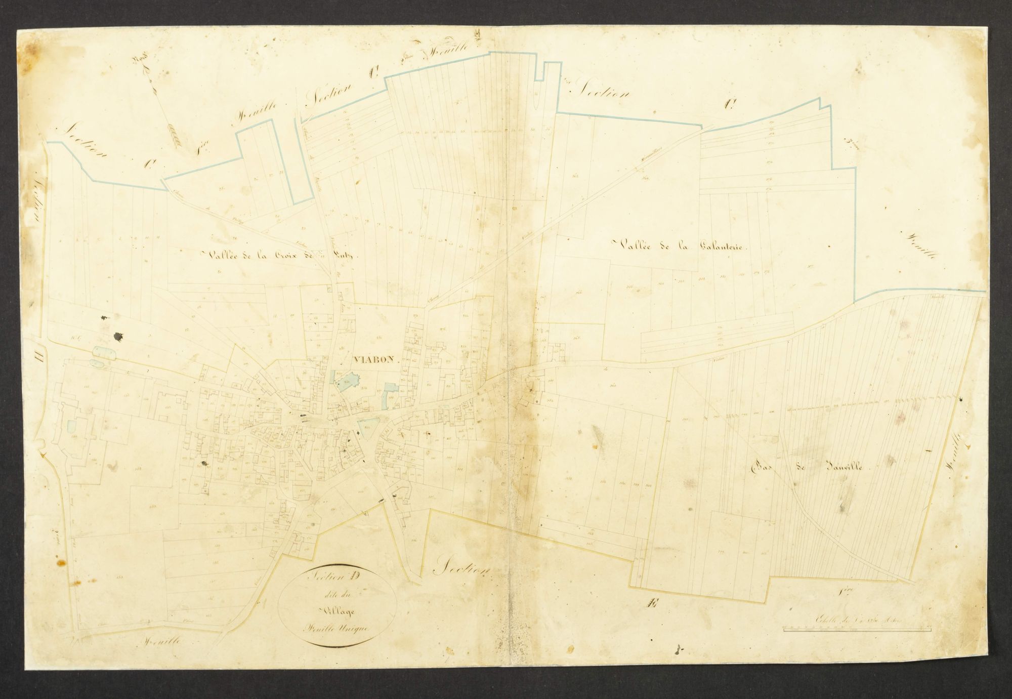 Section D, le Village, en une feuille.