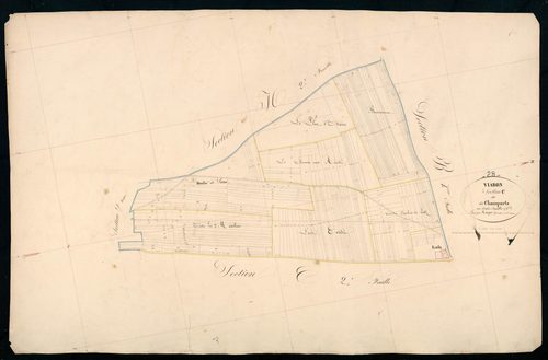 Section C, les Champarts, feuille 1.