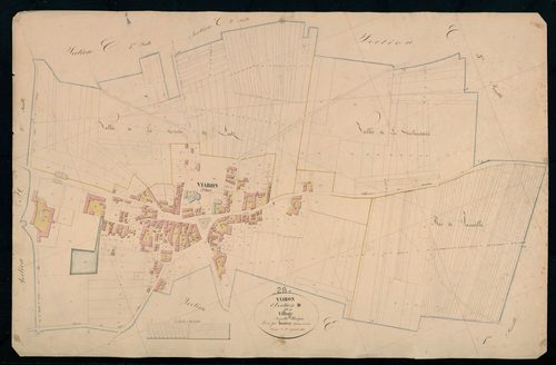 Section D, le Village, en une feuille / Terminée sur le terrain par Monsieur Lamiray, Géomètre secondaire.