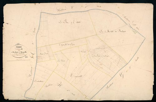 Section H, Perthuis et Eranville, feuille 2.