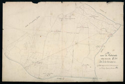 Section E, la Hérissière, feuille 2.