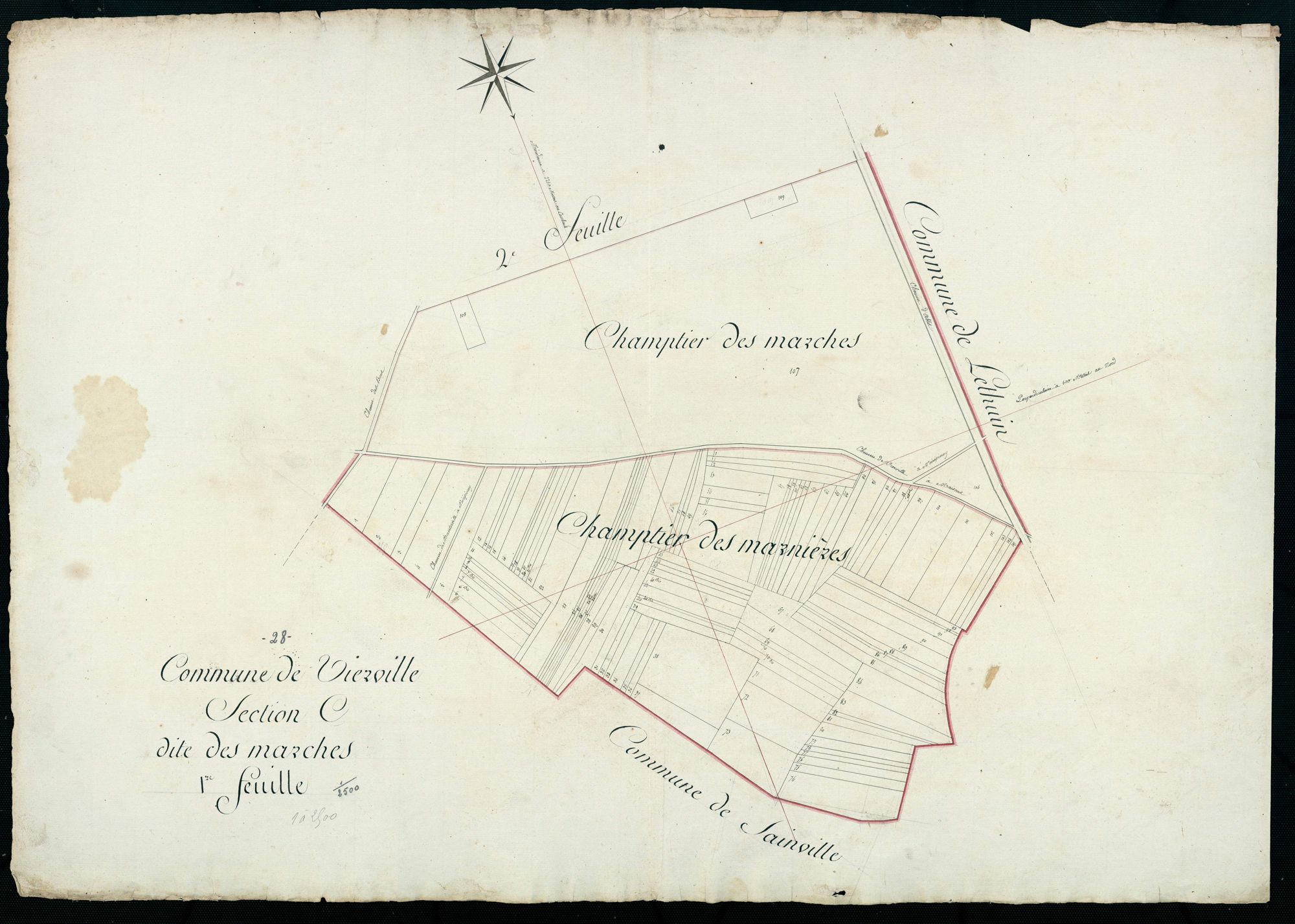 Section C, les Marches, feuille 1.