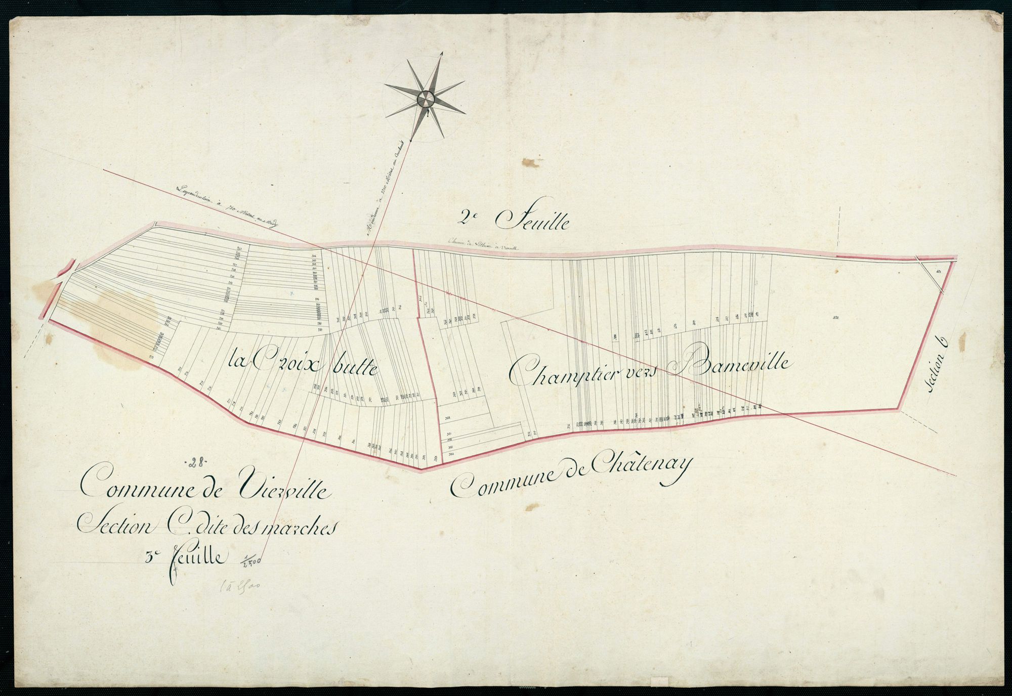 Section C, les Marches, feuille 3.