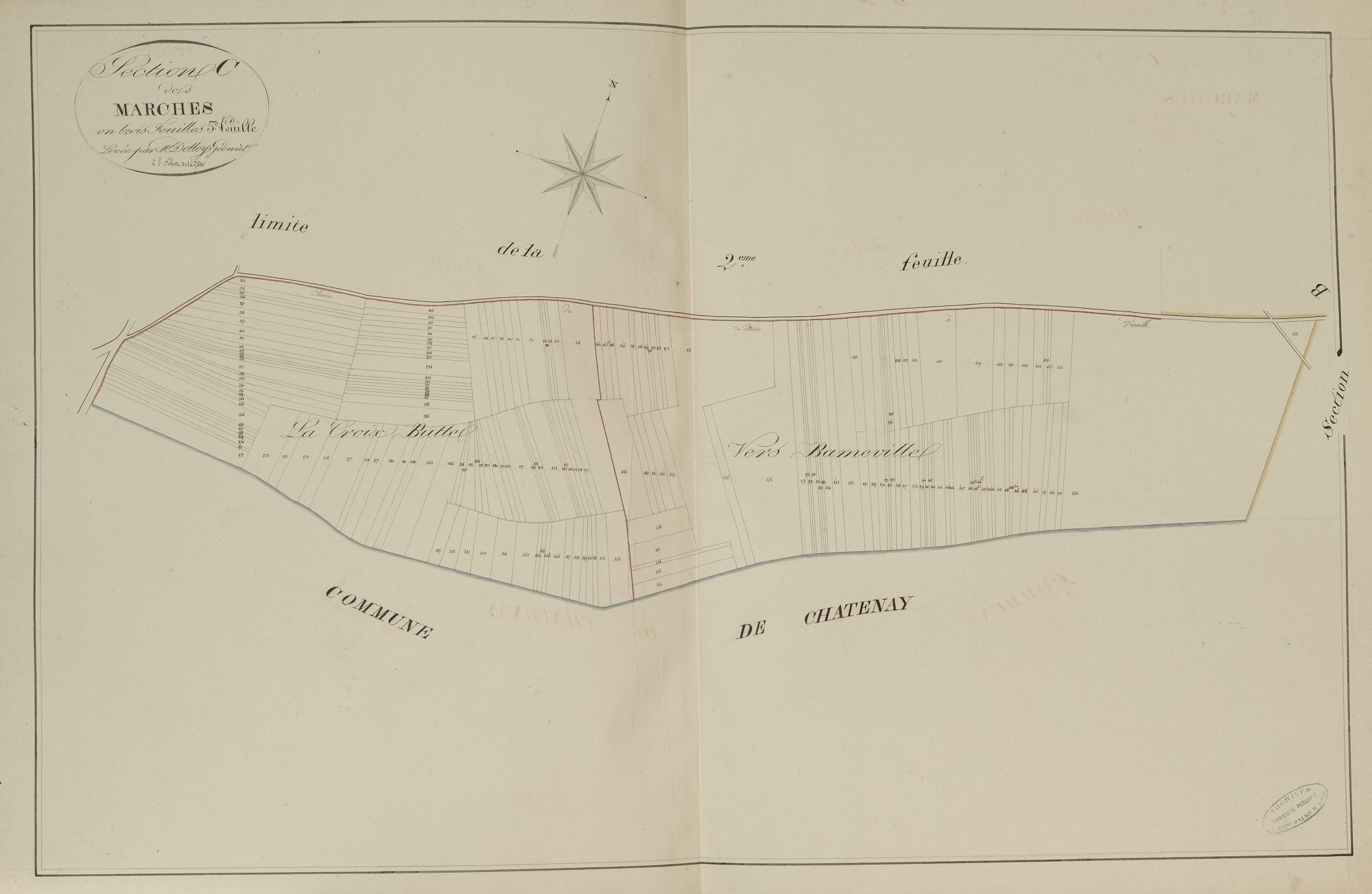 Section C, les Marches, feuille 3.