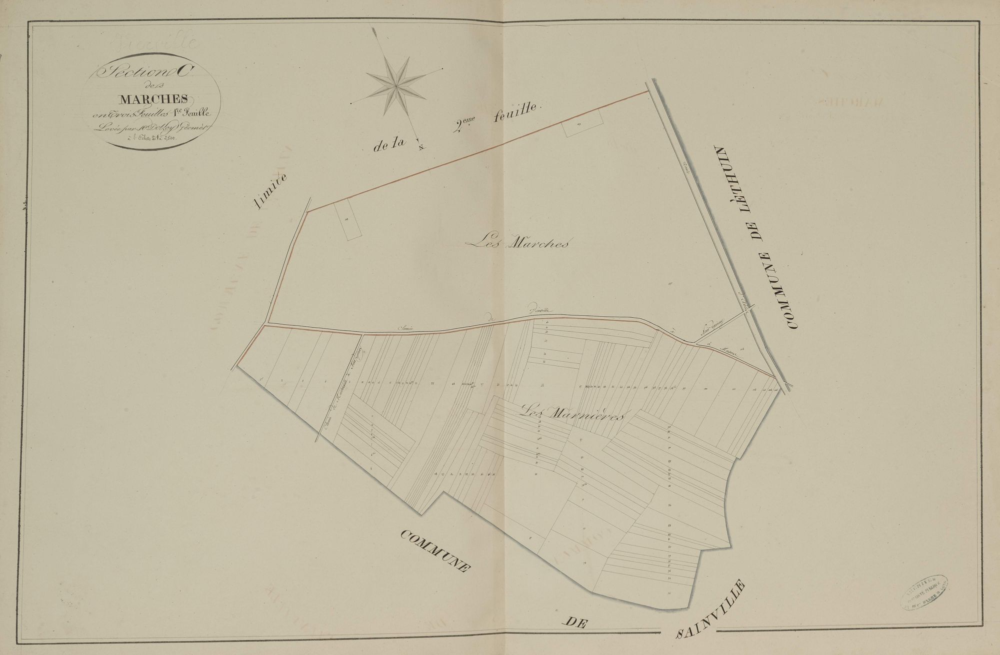 Section C, les Marches, feuille 1.