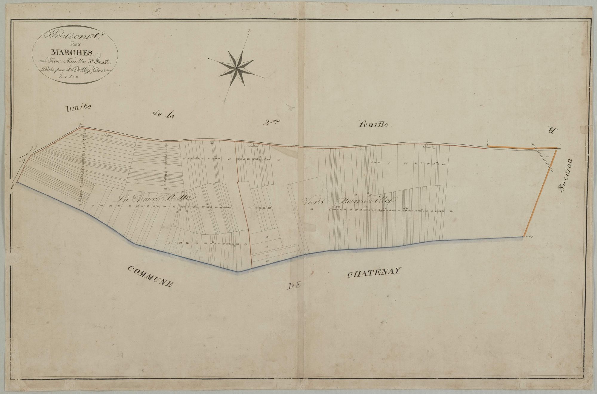 Section C, les Marches, feuille 3.