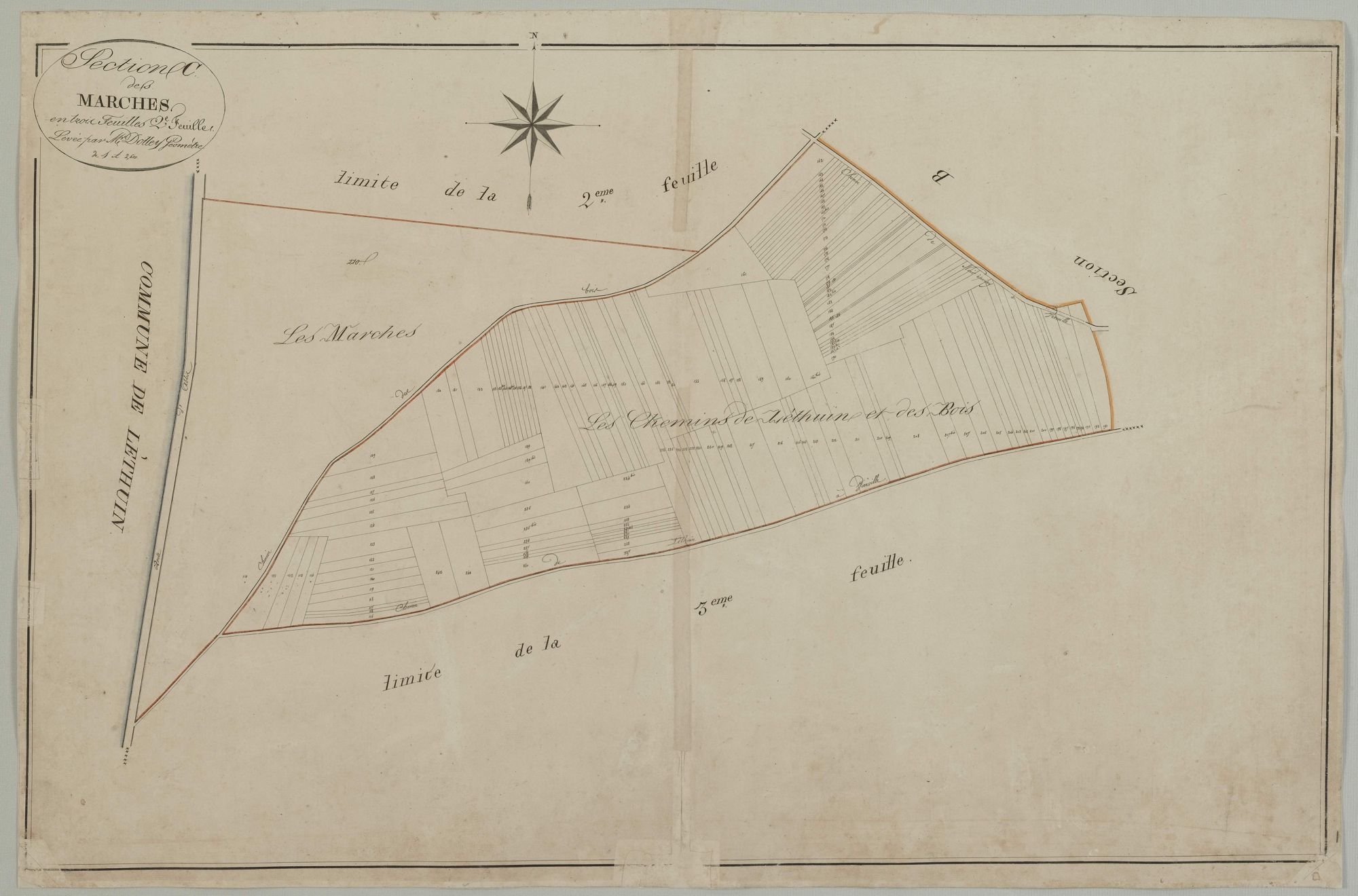 Section C, les Marches, feuille 2.