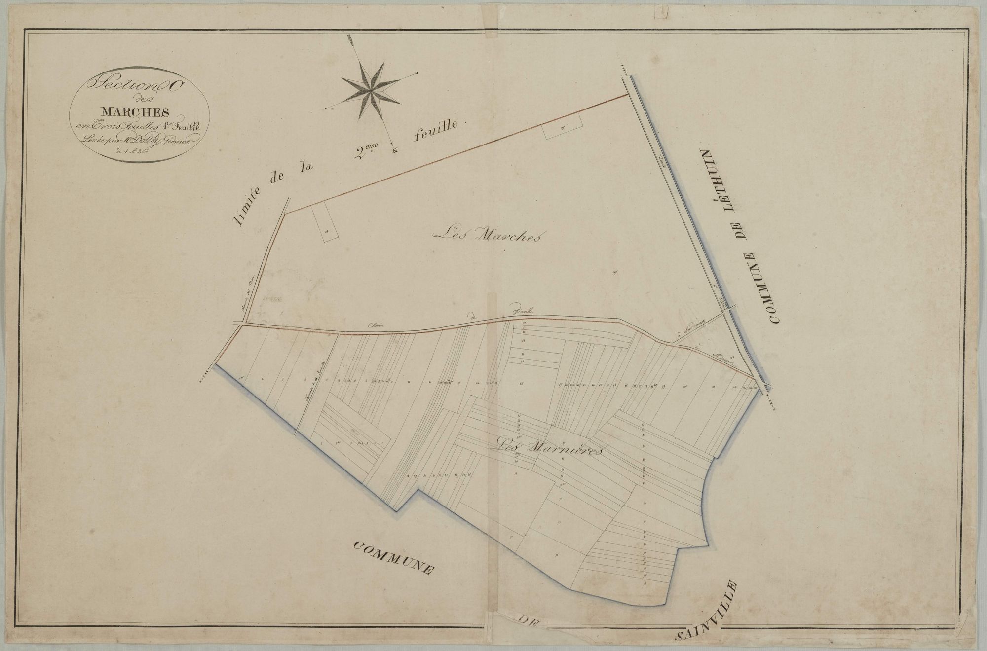 Section C, les Marches, feuille 1.