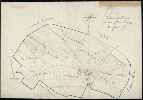 Section A, le Village, feuille 1.