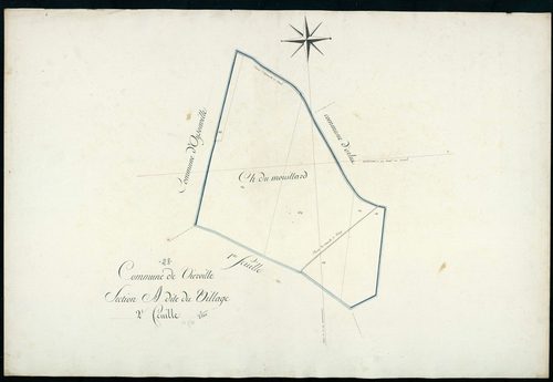 Section A, le Village, feuille 2.