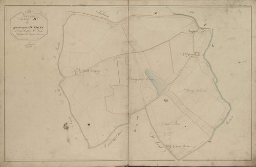 Section D,Grand et Petit Jutigny, feuille 1.