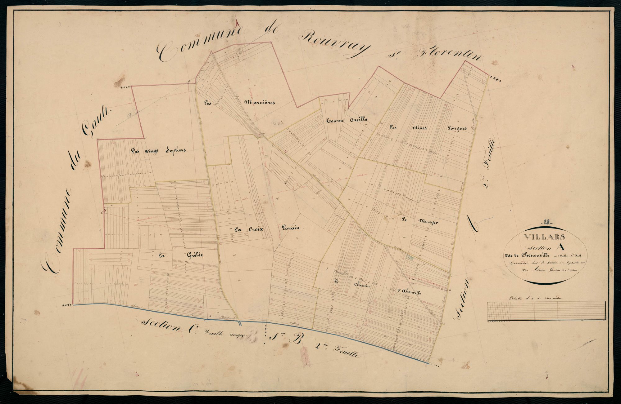 Section A, Chenonville, feuille 1.