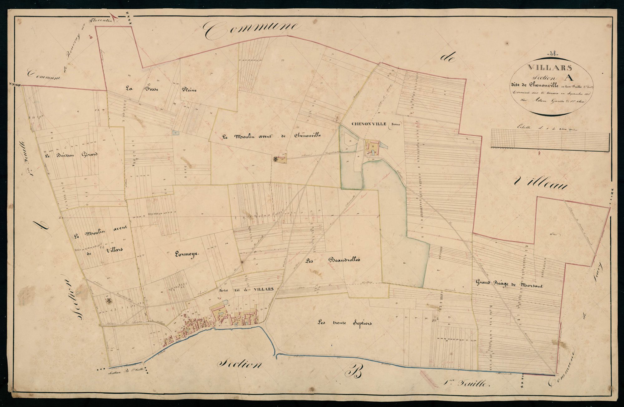Section A, Chenonville, feuille 2.