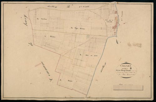 Section B, les Champs Souatés, feuille 1.