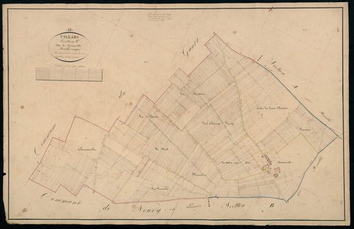 Section C, Ménonville, en une feuille / Terminée sur le terrain en 1835 par Monsieur Favé, Géomètre secondaire.