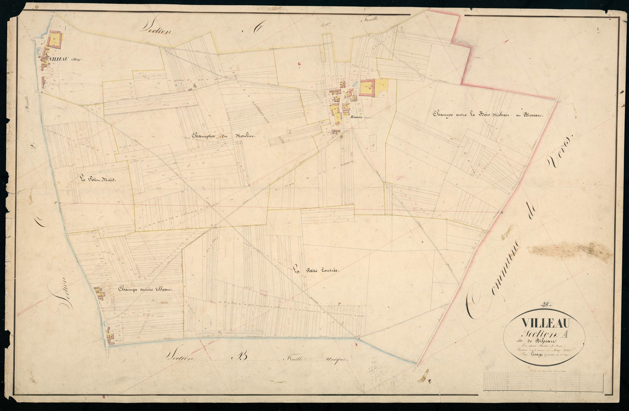 Section A, Bisseau, feuille 2.