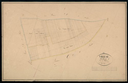Section C, Villeau, feuille 1 / Terminée sur le terrain par Monsieur Lamiray, Géomètre secondaire.
