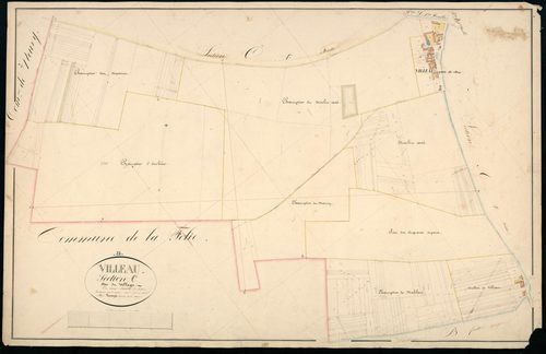 Section C, Villeau, feuille 2.