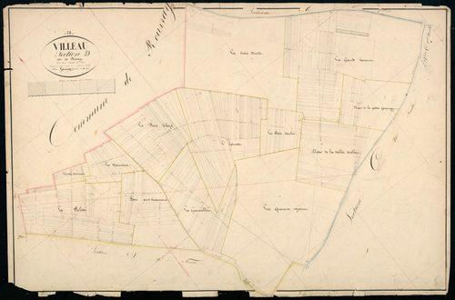 Section D, Bessay, feuille 1 / Terminée sur le terrain par Monsieur Lamiray, Géomètre secondaire.