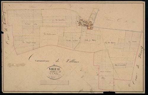 Section D, Bessay, feuille 2 / Terminée sur le terrain par Monsieur Lamiray, Géomètre secondaire.
