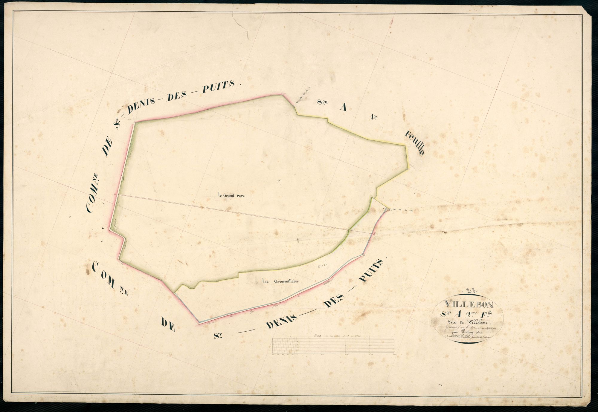Section A, Villebon, feuille 2.