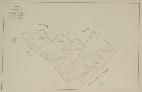 Section B, les Champs Longs, feuille 1.