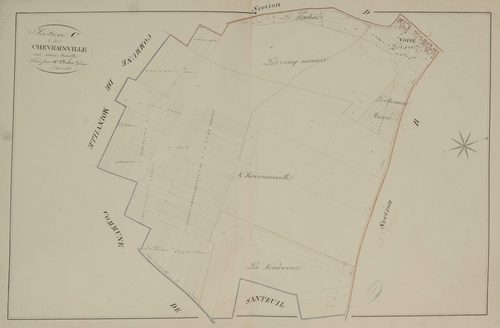Section C, Chevrainville, en une feuille.