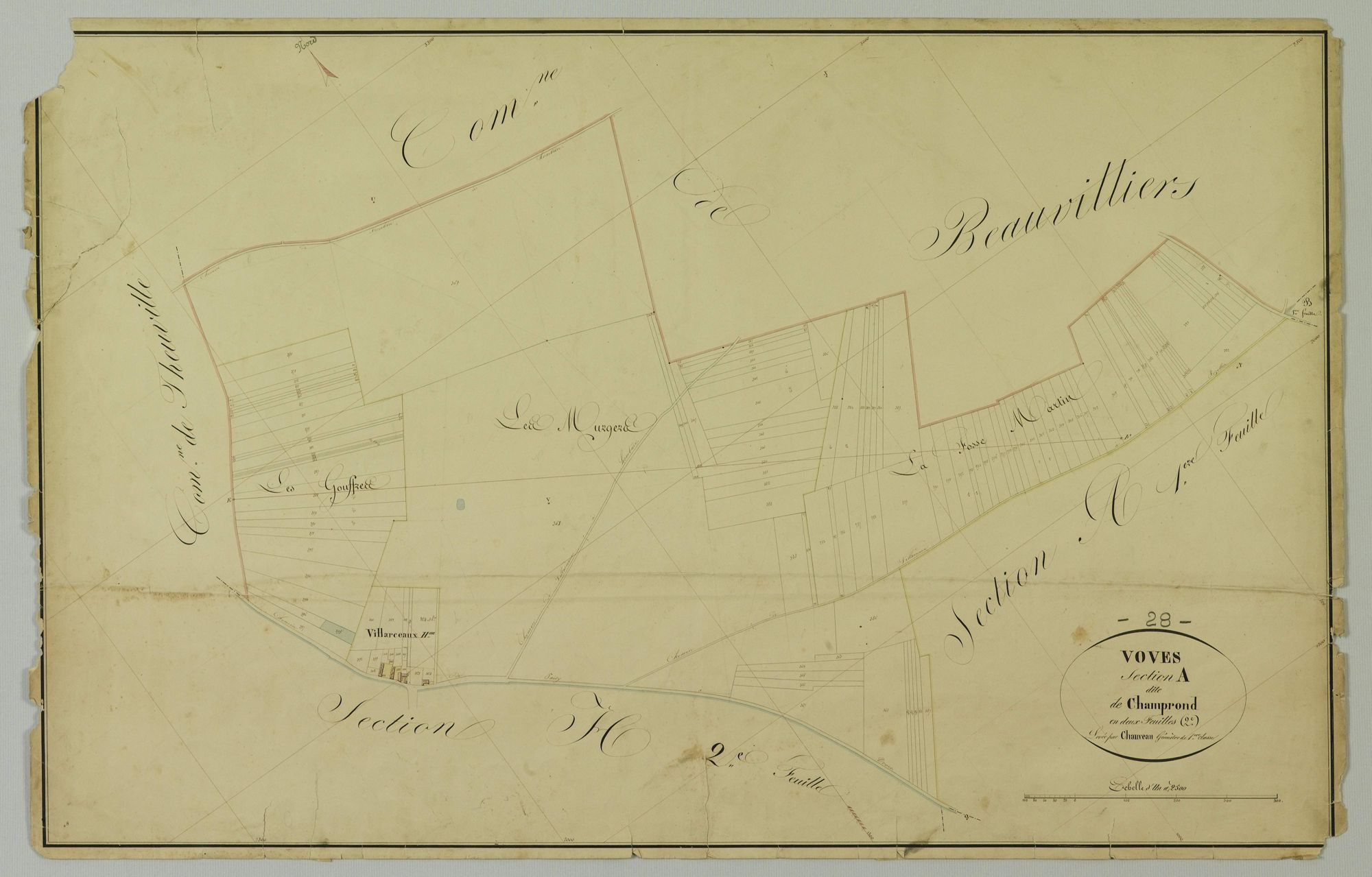 Section A, Champrond, feuille 2.