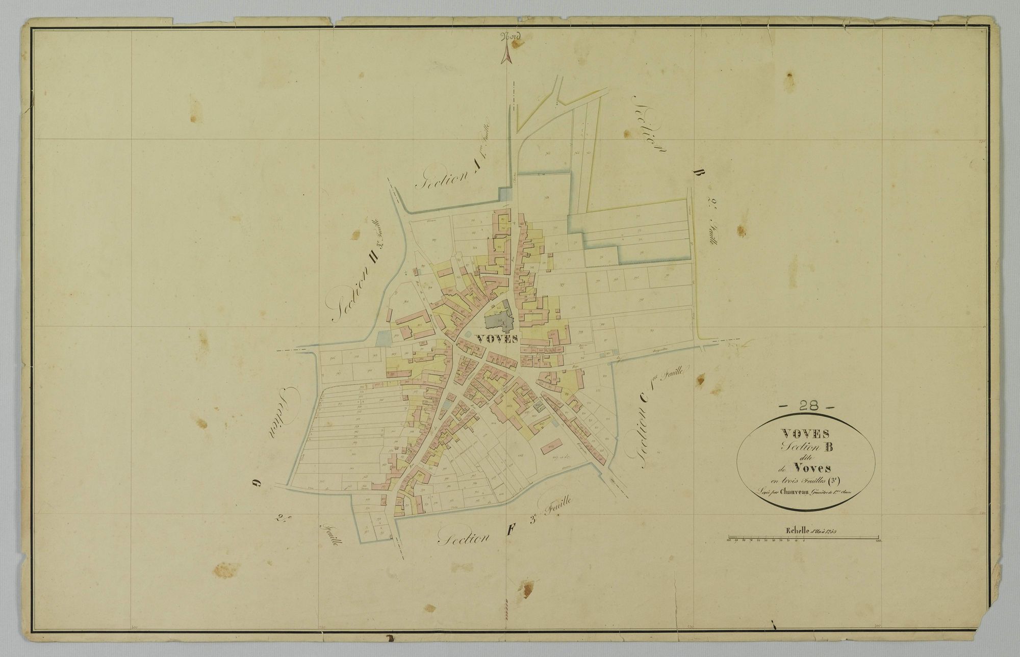 Section B, Voves, feuille 3.